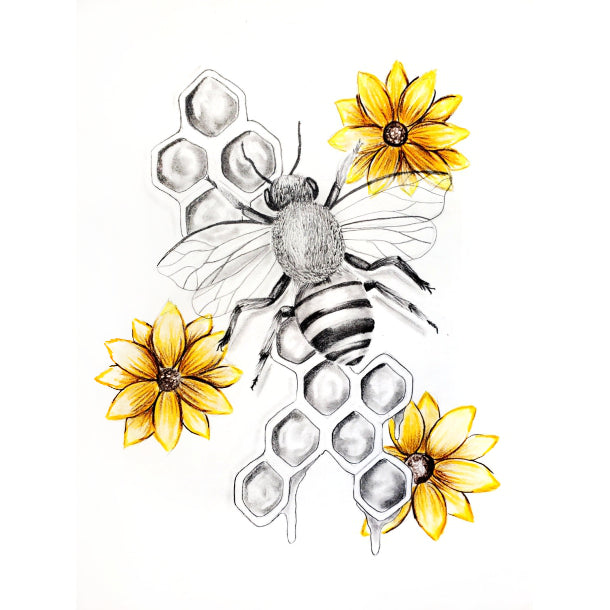 Honey Bees Drawings honey-bees-drawings