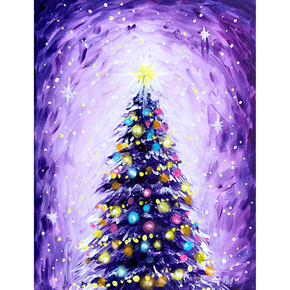 Holiday Cheer - Acrylic | Instructor: Vera – Artists Palette Durham, image size:944x944