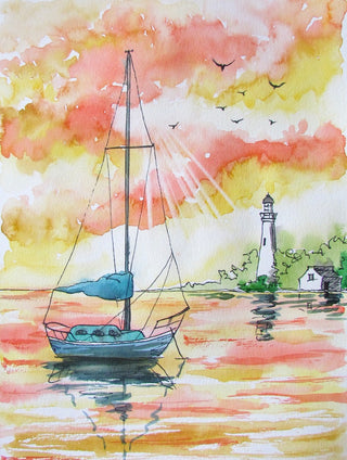 Nautical 2 in 1 - Watercolour | Instructor: Chris