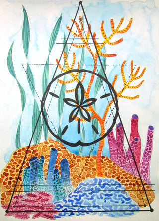 2 in 1 Abstract Geometric Flora - Watercolour | Instructor: Chris