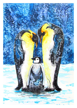 A Frosty Family - Watercolour | Instructor: Chris