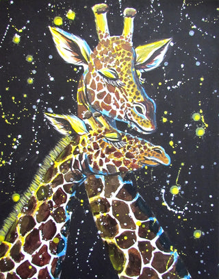 A Giraffe's Embrace - Acrylic | Instructor: Chris