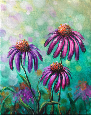 Spring Cone Flowers FREE event - Acrylic | May 31 2024 @ 7:00pm EDT