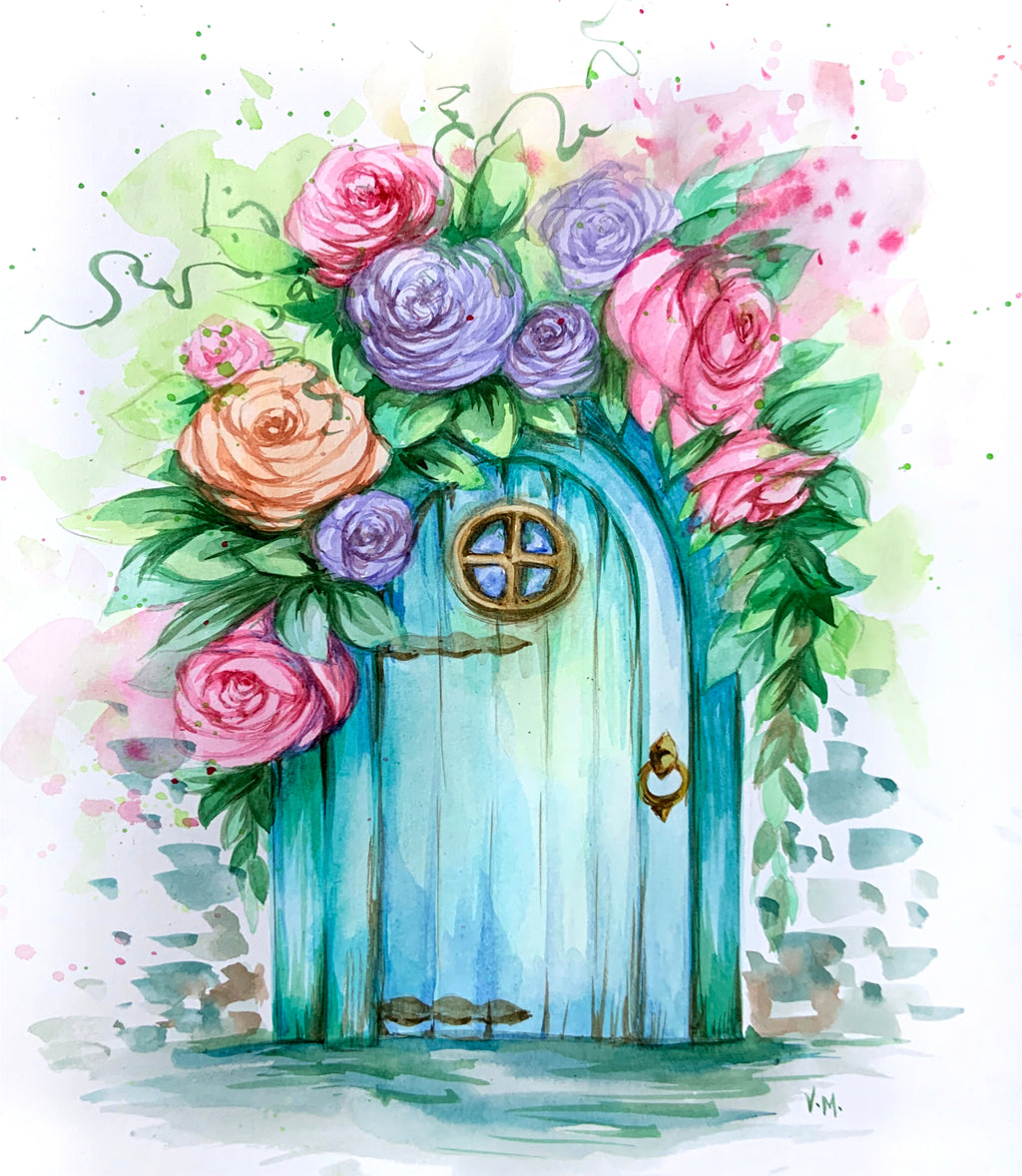 free-garden-fairy-door-watercolour-12-june-2023-6-00pm-edt