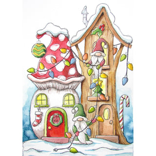 Holiday Gnome Homes - Watercolour | Instructor: Chris