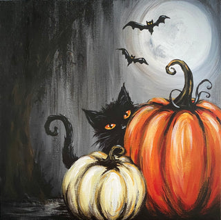 "Halloween Lurker" Monthly Paint Night - Acrylic | 21 October 2026 @ 7:30pm Eastern