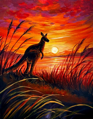 Kangaroo at Sunset VIDEO PREMIERE - Acrylic | 30 July 2026 @ 8:30pm Eastern