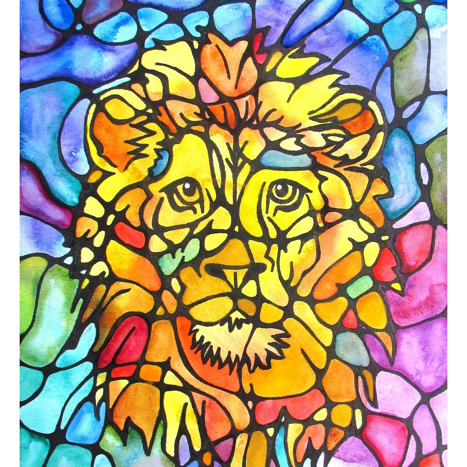 Neurographic Lion - Watercolour & Sharpie | Instructor: Chris – Artists ...