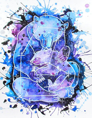Our Love Crosses Galaxies - Watercolour | Instructor: Chris