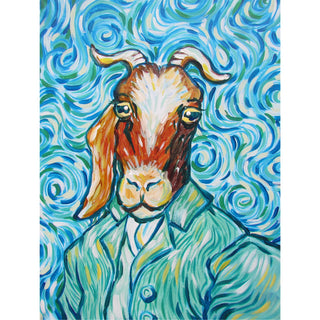 Animal Artists Series: Vincent Van Goat - Acrylic | Instructor: Chris
