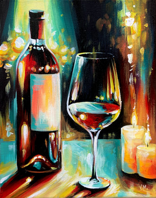 Wine & Dine - Acrylic | Instructor: Vera