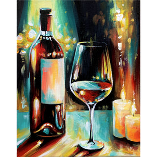 Original Acrylic Painting "Wine & Dine"