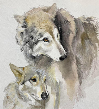Wolf Love - Watercolour | Instructor: Ana