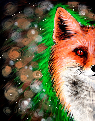 Bokeh Fox