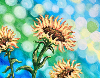 Bokeh Sunflowers