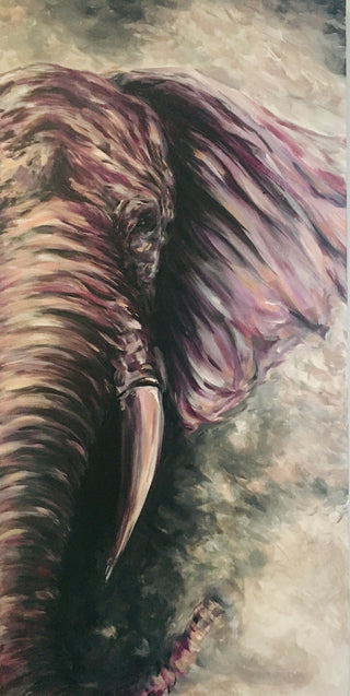 Purple Elephant - Acrylic | Instructor: Liesl