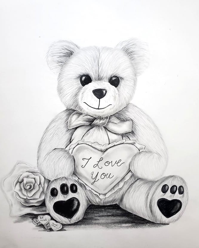 I Love You Pencil Drawing: A Symbol of Enduring Love and Devotion 17 I Love You Pencil Drawing