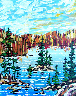 Northern Ontario- Palette knife painting